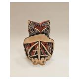 VTG JEMEZ PUEBLO NATIVE AMERICAN ART POTTERY OWL