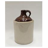 VINTAGE STONEWARE CROCK JUG TWO TONE