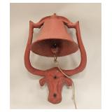VINTAGE MEXICO STEEL BELL COW HEAD DESIGN