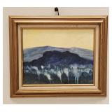 UNSIGNED LANDSCAPE MOUNTAIN PAINTING