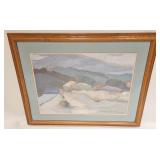 LARGE MARY SILVEROOD PRINT LANDSCAPE