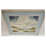 DOROTHY HYDE WATERCOLOR BEACH LANDSCAPE