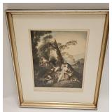 VINTAGE JEAN BAPTISTE CHROMOLITHO LESCARPOLETTE