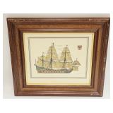 VINTAGE TURNER WALL ART HISTORIC VESSEL