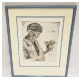 GERMAN ARTIST PAUL GEISSLER ETCHING AND AQUATINT