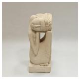 VINTAGE SANDSTONE CARVED SCULPTURE UNSIGNED