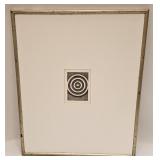 VINTAGE ABSTRACT CIRCLES UNSIGNED