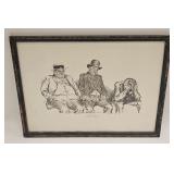 VINTAGE LITHO CHARLES DANA GIBSON TITLE FANNED OUT