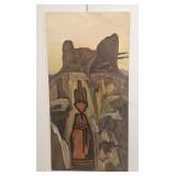 VINTAGE SOUTHWEST IMPRESONIST OIL UNFRAMED