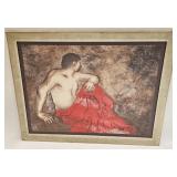 RARE RC GORMAN LITHOGRAPH TITLED MAN 59/70 1972