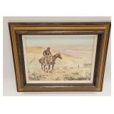 CM RUSSELL WESTERN PRINT OLD WEST WAGON TRAIN