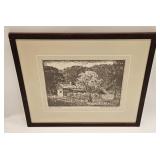 CARSON DONNELL WOODBLOCK PRINT NEAR SALEM