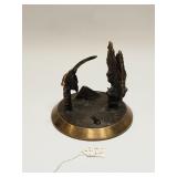 SURREALIST BRONZE MINI SCULPTURE SIGNED JP 1979
