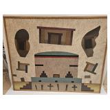 ARTIST DARREL DUNLAP ACRYLIC ON MASONITE ABSTRACT