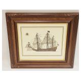 VINTAGE TURNER WALL ART HISTORIC VESSEL