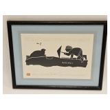 VINTAGE HENRY NAPARTUK LITHO PENCIL SIGNED