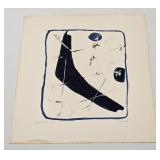 LISTED ARTIST JANET LIPPINCOTT MONOTYPE SIGNED