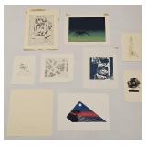 VINTAGE WORKS ON PAPER LOT UNFRAMED