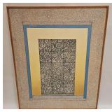 ARTIST DARREL DUNLAP ACRYLIC ON MASONITE ABSTRACT