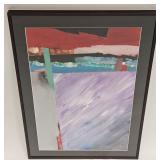 LISTED ARTIST TERRY CRAIG ABSTRACT OIL PAINTING