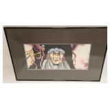 VTG JAMES D. TSOODLE ORIGINAL MIXED MEDIA SIGNED