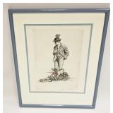 GERMAN ARTIST PAUL GEISSLER ETCHING AND AQUATINT