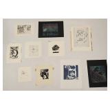 VINTAGE WORKS ON PAPER LOT UNFRAMED