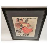 VINTAGE PARIS POSTER OPERA PRINT FRAMED