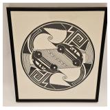 VINTAGE SIGNED LITHO TITLED MIMBRES HIGHWAY 1993