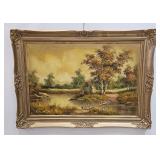 VINTAGE SIGNED LANDSCAPE PAINTING