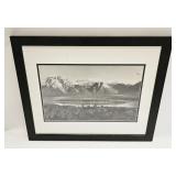 LANDSCAPE PHOTO PRINT MOUNTAIN PEEK