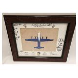 SIGNED PHOTO OF BLUE ANGLES PLANE 75TH ANNIVERSARY