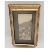 VINTAGE ART GRAVURE HAND COLORED