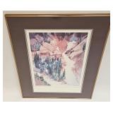 PENCIL SIGNED STEPHEN QUILLER PRINT 372/500