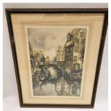 VINTAGE CLAUDE DOWAL PICTURE IN FRAME