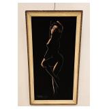 1960 TAOS ARTIST J. H. RICHARDS PAINTING ON VELVET