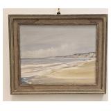 D. BAKER SEASCAPE BEACH PAINTING