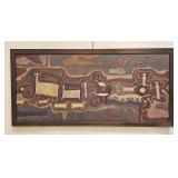 VINTAGE SIGNED ABSTRACT PAINTING