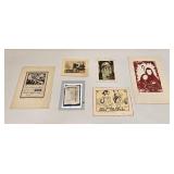 LOT OF MINI ETCHINGS