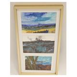 FRAMED MINI WATERCOLOR LANDSCAPES