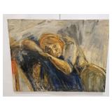 VINTAGE WILLIAM LEAVITT PAINTING SLEEPING BEAUTY