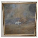 JOHN AXTON ACRYLIC PAINTING TITLED 'SIOUX VISION'