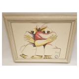 LISTED CHARLES GORDON HARRIS WATERCOLOR PAINTING