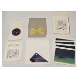 VINTAGE WORKS ON PAPER LOT UNFRAMED