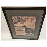 VINTAGE PARIS POSTER OPERA PRINT FRAMED