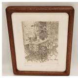 VINTAGE SIGNED ETCHING NUMBERED 105/200