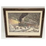 VINTAGE CURRIER & IVES PRINT