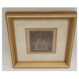 VINTAGE ETCHING SIGNED VANESSA