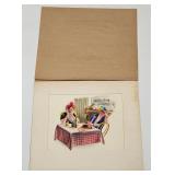 1947 FRANCES STICKNEY THOMPSON ADVERTISING ART