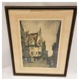 VINTAGE CLAUDE DOWAL PICTURE IN FRAME